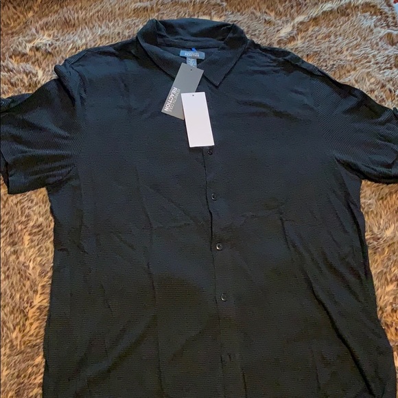 Size XL kenneth cole reaction black Stripper polo - Picture 2 of 5